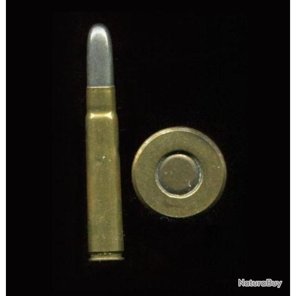 9 x 56 Mannlicher Schonauer - balle nickel pointe arrondie - sans marquage