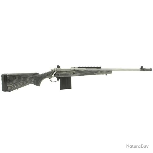 CARABINE RUGER GUNSITE SCOUT cal.308W CACHE FLAMM LAM MATT INOX 46CM 10CPS