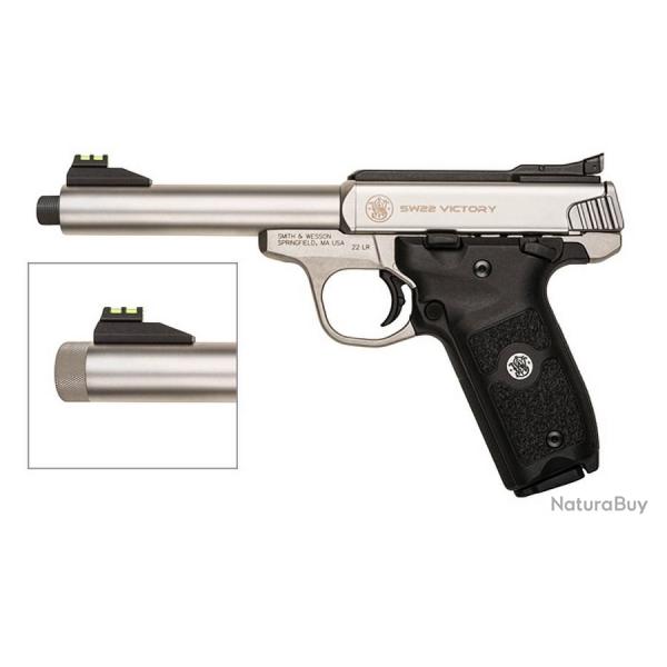PISTOLET S&W 22 VICTORY CANON FILETE CAL.22LR 5,5" 10+1 COUPS