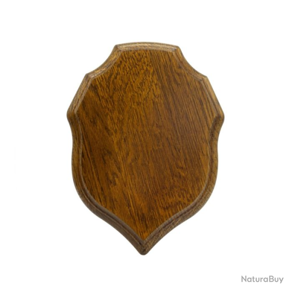 Ecusson en ch�ne dor� Januel chevreuil - 23 x 17 cm