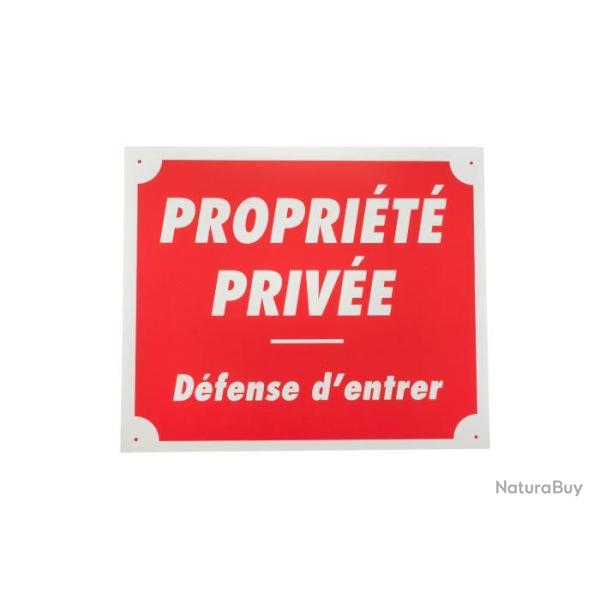 Panneau de signalisation Januel Propri�te priv�e d�fense d'entrer - Aluminium