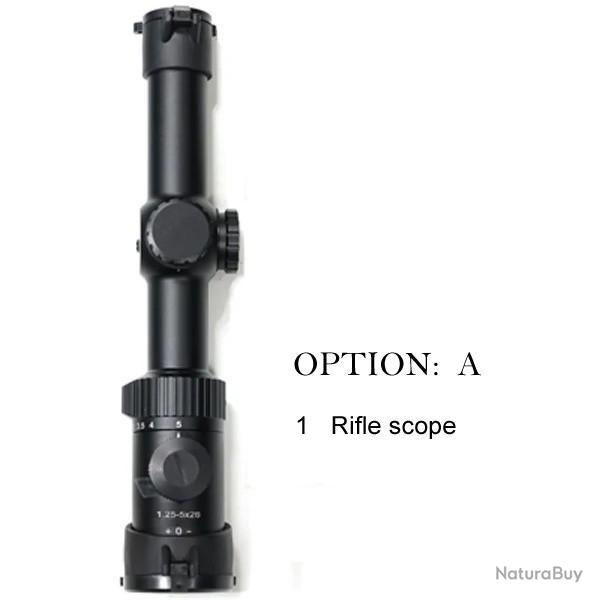 Skwoptique 1-25x56 BDC Sans Montage Tube 30MM Lunette Paiement en 3 ou 4 fois -LIVRAISON GRATUITE !