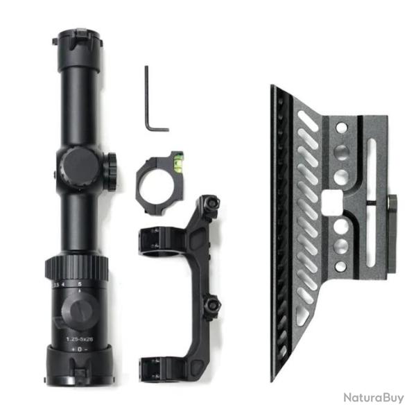 Skwoptique 1-25x56 Avec Montage D  Tube 30MM Lunette Paiement en 3 ou 4 fois -LIVRAISON GRATUITE !