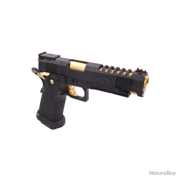 R�plique AW Custom Hi-Capa 5.1 HX2701 Full Gaz GBB Noir & Or