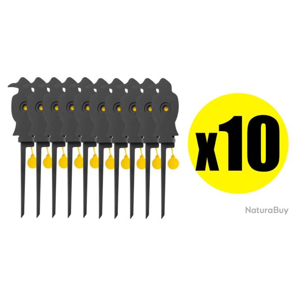 Pack Cible Mobile Bo Manufacture Corbeau pour Armes Cal. 4.5mm - Par 10