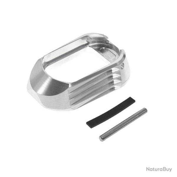 Magwell COWCOW Match Grade T01 en Aluminium pour Hi-Capa - Argent