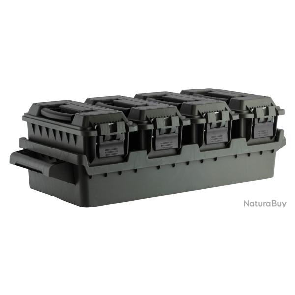 Set 4 Caisses � Munitions FOT avec Bac de Transport