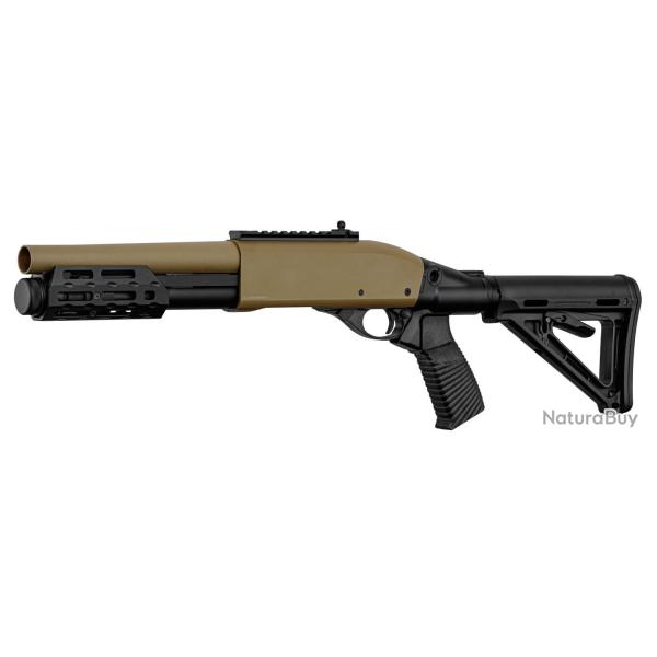 Rplique Fusil  Pompe GOLDEN EAGLE M870 avec Crosse  Gaz - Tan