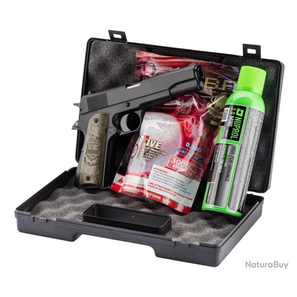 Pack GNB Gaz 1911 HFC Eagle 0.5J - Noir