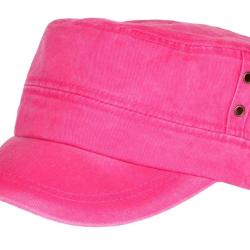 Casquette Militaire Rose Vintage en Coton Tendance Havana Taille unique Rose