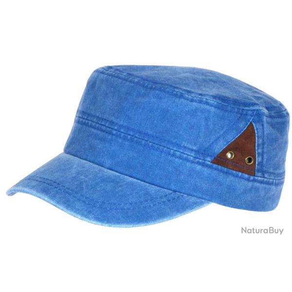 Casquette Militaire Bleue Originale en Coton Classe Stiago Taille unique Bleu