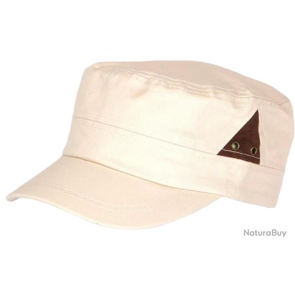 Casquette Militaire Beige Sable Originale en Coton Classe Stiago Taille unique Beige