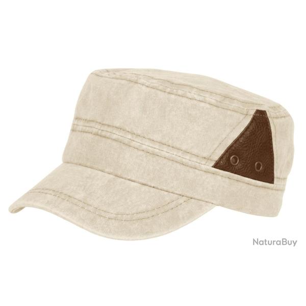 Casquette Militaire Beige Sable Originale en Coton Classe Stiago Taille unique Beige