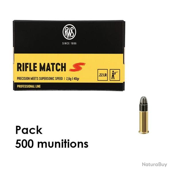 500 munitions RWS Rifle Match S Professional Line .22 LR 