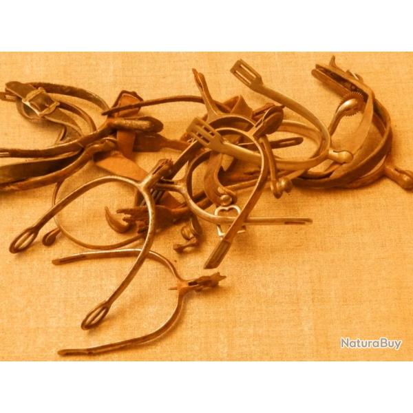 Lot 13 d'perons de cavalerie ou d'officier