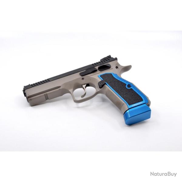 Armanov PGCZ1 Poign�es pistolet MaXXXGrip pour CZ Shadow 2, SP-01, BLEU, taille : taille d'usine