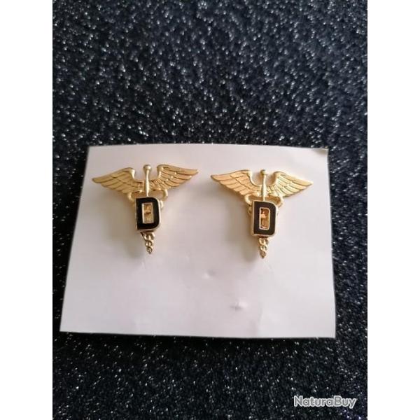 Lot de collars officier arm�e us MEDICAL DENTAL original1