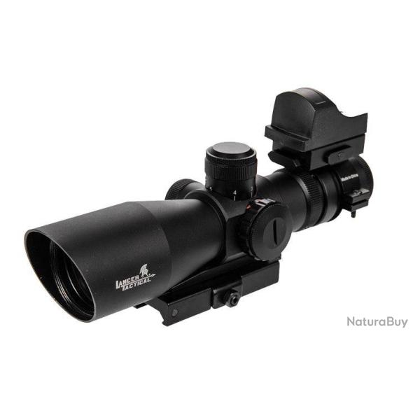 Lunette Lancer Tactical 3-9x42 Rouge & Vert + Micro Red-Dot de Vis�e Rapide