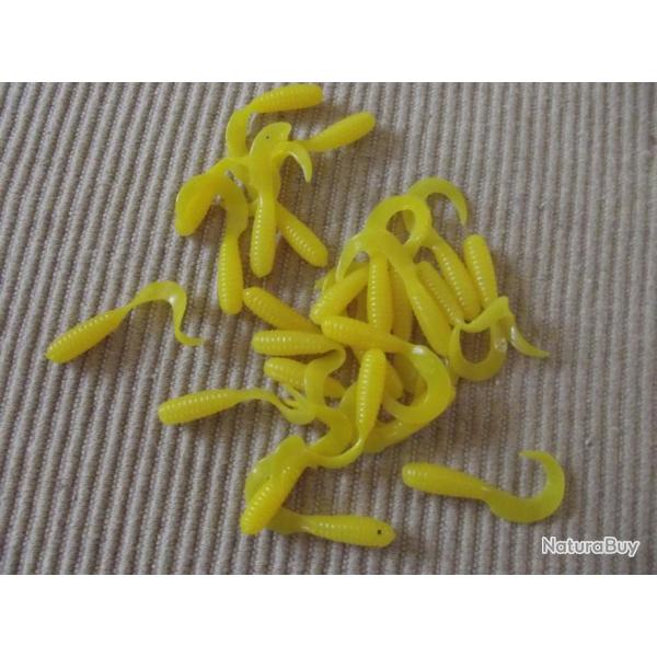 1� SANS ENCHERES !!! Lot de 25 twists jaune 35 mm en pochette NEUFS