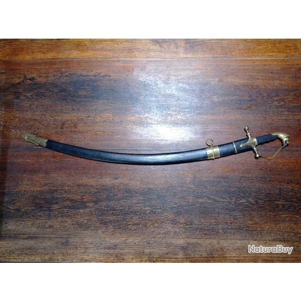 Sabre Officier de Cavalerie l�g�re � l'orientale - mamelouk - Reproduction ancienne - BE
