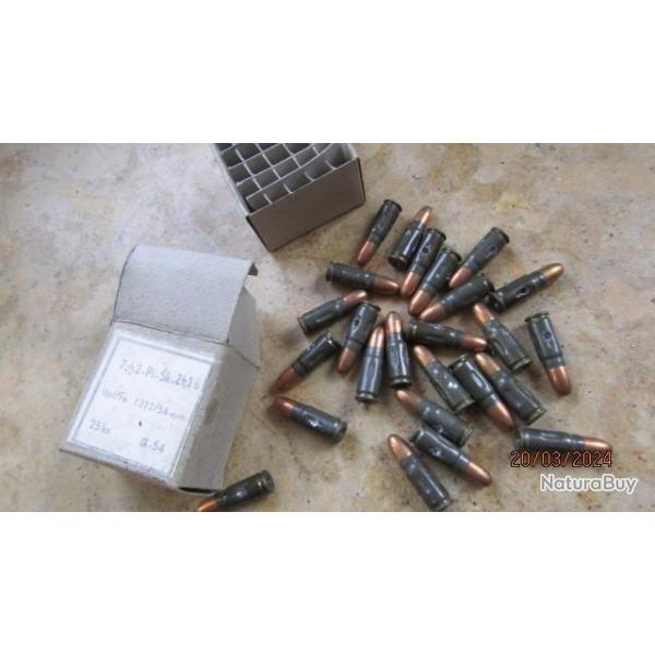 boite compl�te 25 7.65x25 Tokaref TT33 neutra neutralis�es pacte Varsovie URSS bloc Est 1954 URSS