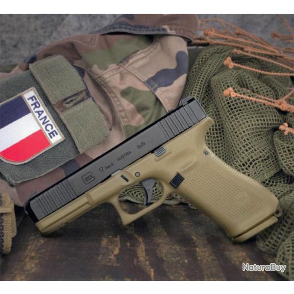 Pistolet d'alarme Glock 17 Gen5 Arm�e Fran�aise cal. 9 mm pak (VFD25)