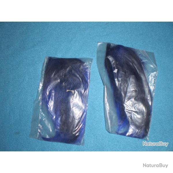 Queue de Daim teinte bleue  ! Indianiste, Trappeur, Trade, Reconstitution !