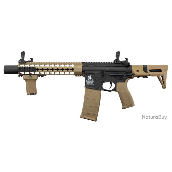 Replique Lancer Tactical AEG LT-19 GEN2 Silencer PDW 1J Tan/Noir - Tan