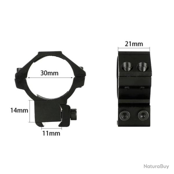 Ohhunt Anneau De Montage Tube 30MM Medium 11MM - LIVRAISON GRATUITE !!!