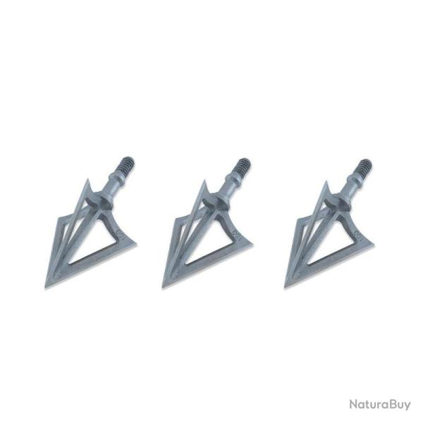 Lot de 3 pointes de chasse � lame fixe Maximal Solidrazor