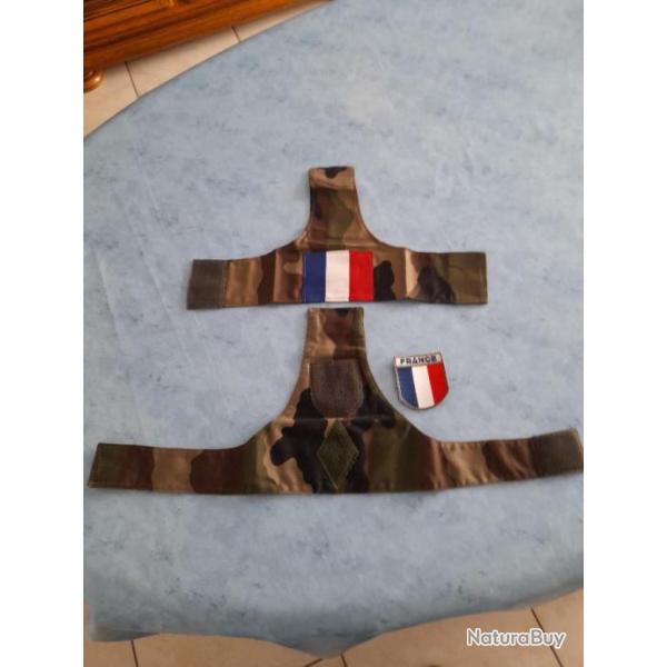 lot de brassards et cusson de l'arme Franaise