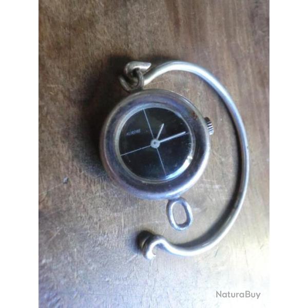 montre femme  aurore vintage argent poin�on crabe