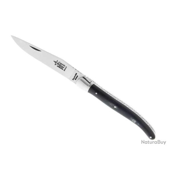 LAGUIOLE G.DAVID CORNE MITRE INOX MAT 11CM CARBONE