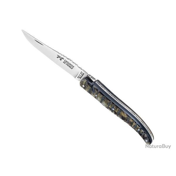 LAGUIOLE LE FIDELE PLEIN MANCHE CORNE DE BELIER 12CM INOX