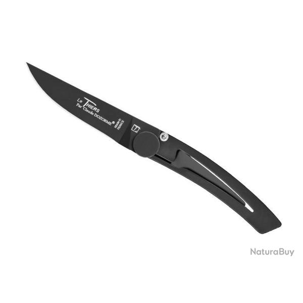 LE THIERS DOZORME LINER LOCK TOUT INOX NOIR 10,5CM