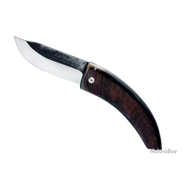 COUTEAU LO PASTRE CORNE DE CHEVRE 12CM CARBONE