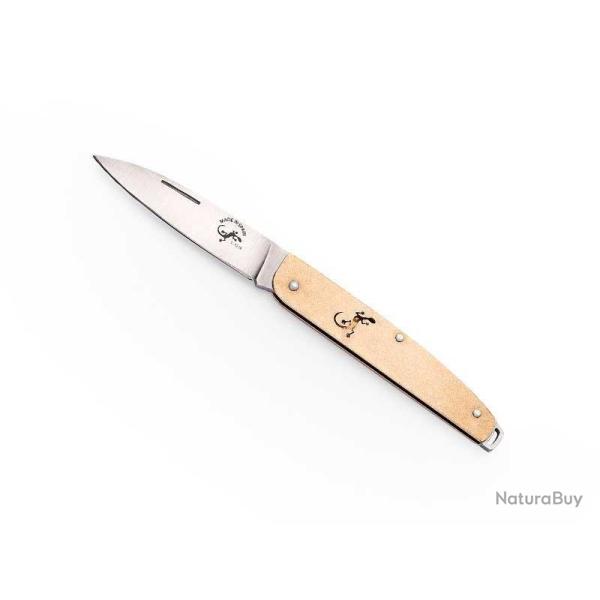 COUTEAU SALAMANDRA LAITON 10CM INOX