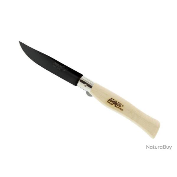 COUTEAU M.A.M. HETRE 12,5CM LAME TITANIUM NOIR