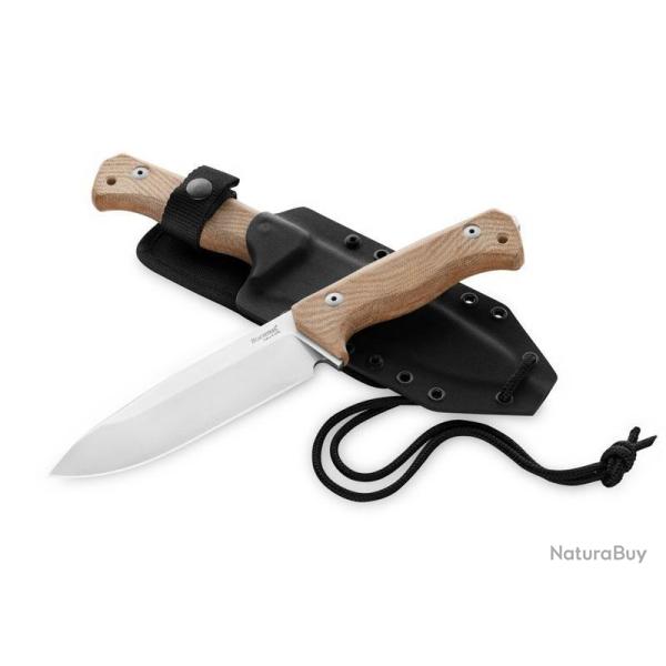 POIGNARD LIONSTEEL T6 MICARTA NATUREL CPM-3V