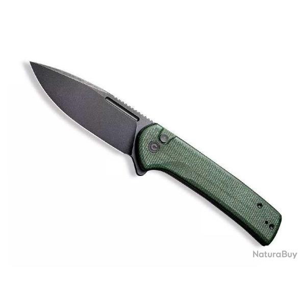 COUTEAU CIVIVI CONSPIRATOR MICARTA VERT BLACKWASH
