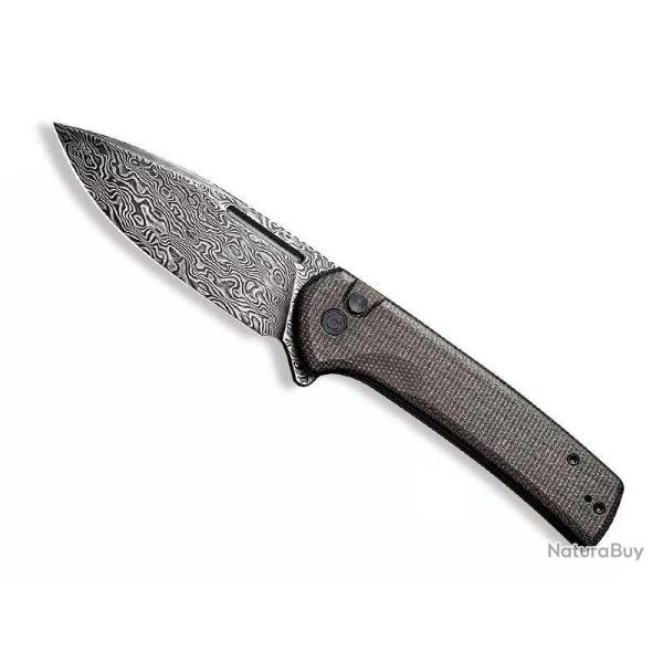 COUTEAU CIVIVI CONSPIRATOR MICARTA VERT/NOIR DAMAS