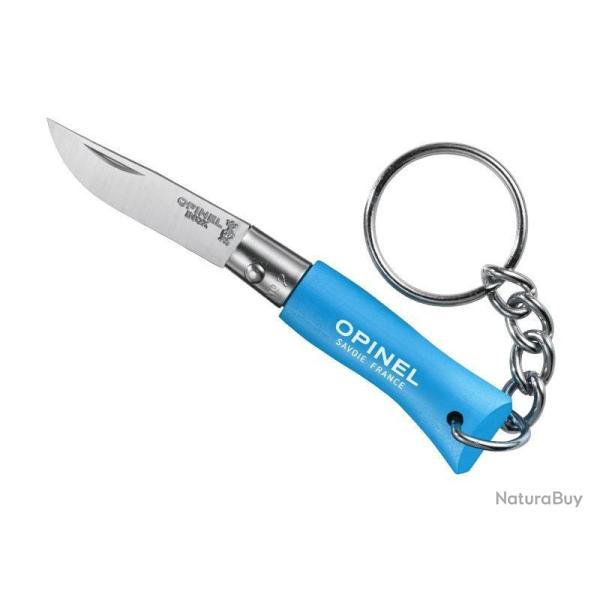 PORTE-CLES OPINEL N.2 BLEU CYAN INOX