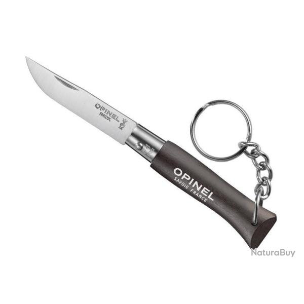 PORTE-CLES OPINEL N.4 BRUN NOIR INOX
