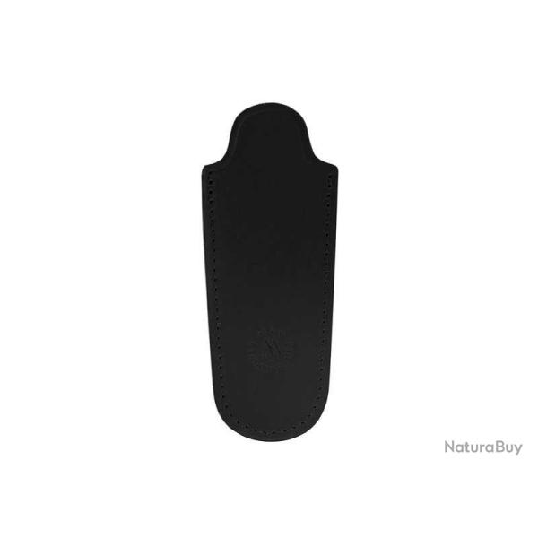 POCHETTE CUIR NOIR 10/11CM