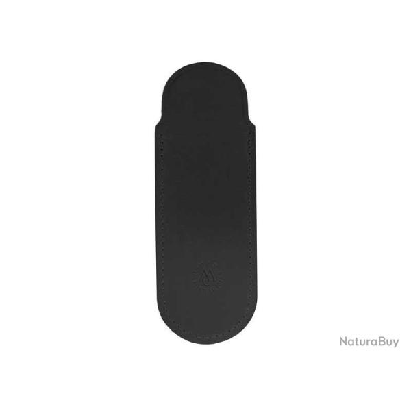 POCHETTE CUIR NOIR 12/13CM