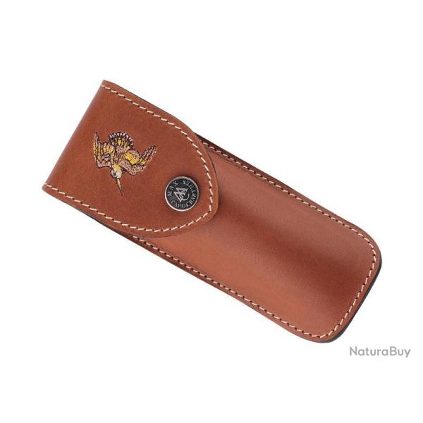 ETUI RANDONNEUR CUIR FAUVE 12CM BECASSE