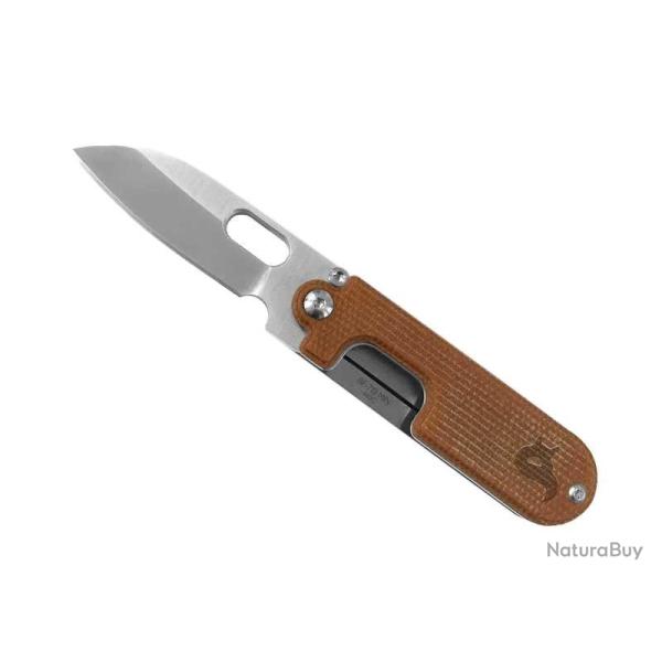 COUTEAU BLACK FOX BEAN GEN2 MICARTA NATUREL