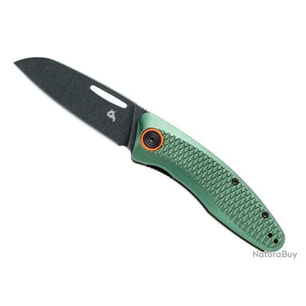 COUTEAU BLACK FOX FERESA ALUMINIUM VERT BLACKWASH
