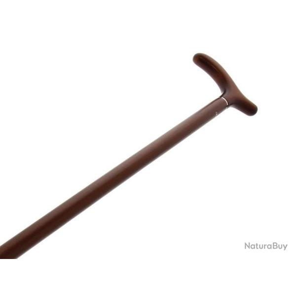 CANNE DE MARCHE CROCHET ERABLE/ HETRE TEINTE MERISIER