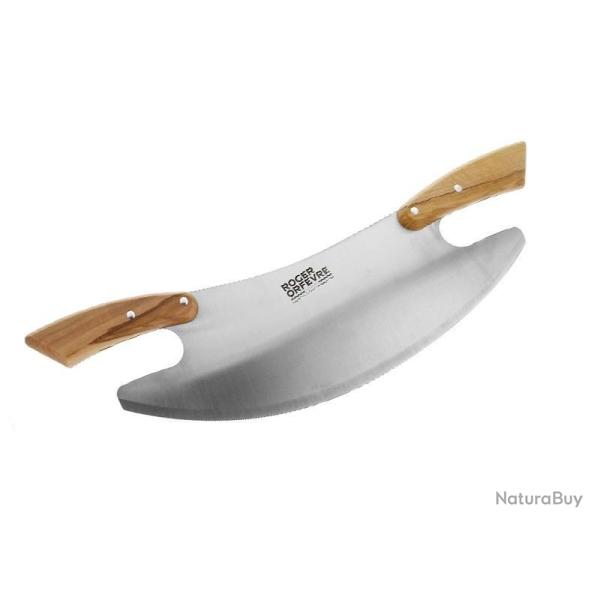 COUPE PIZZA 35CM INOX EN COFFRET BOIS